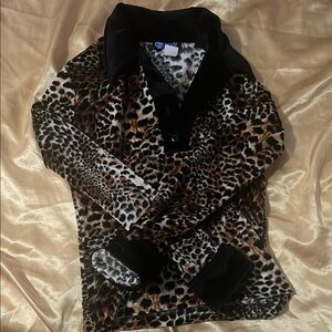 Leopard Print Long Sleeve Top